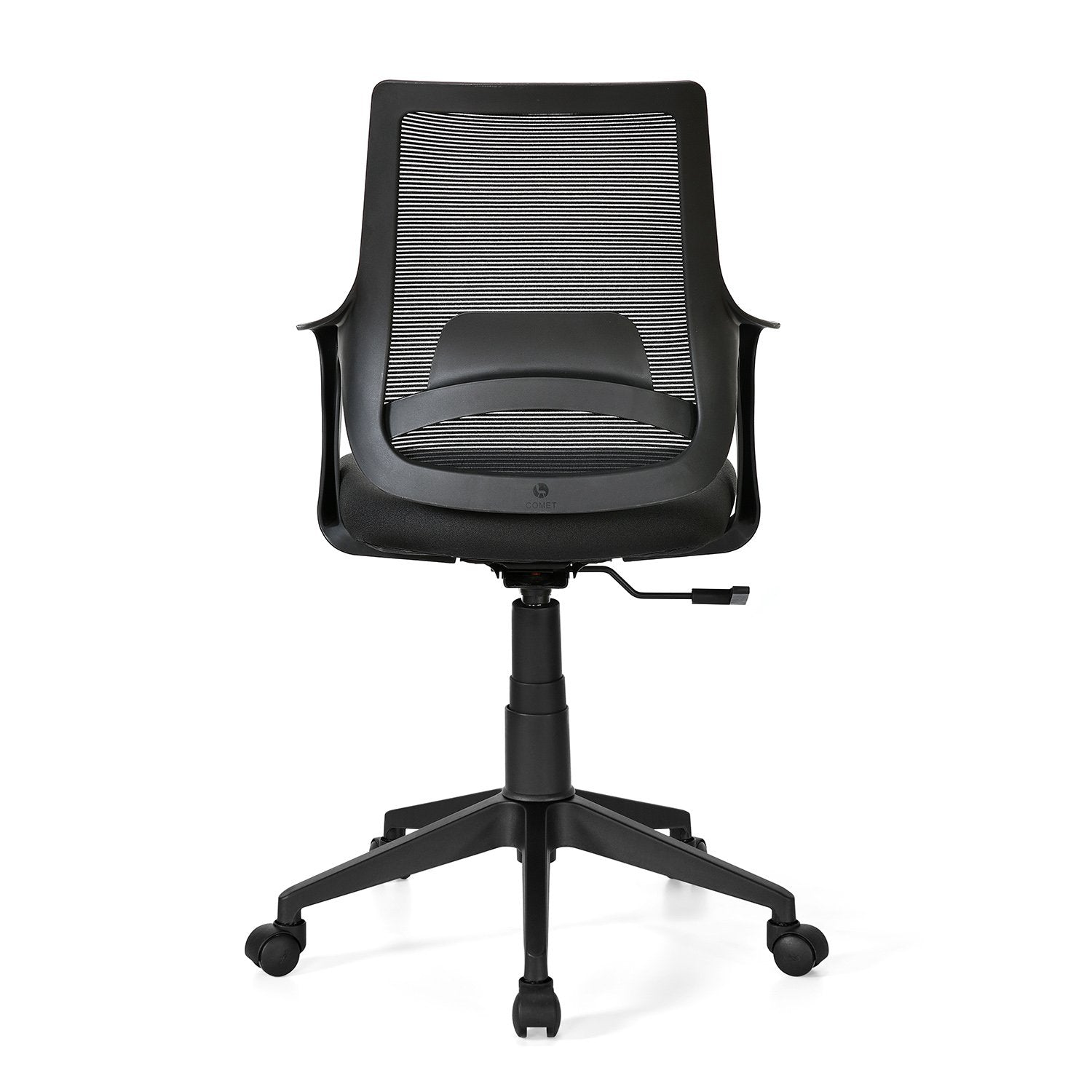 Bentwood Della 804 Netted Mid Back Chair (Black) | HOMEGENIC.