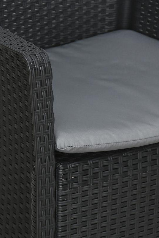 Nilkamal Divine set of 2 Chairs with Coffee Table (Black) | HOMEGENIC.