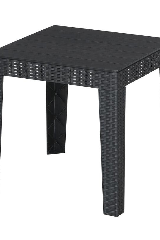 Nilkamal Divine set of 2 Chairs with Coffee Table (Black) | HOMEGENIC.