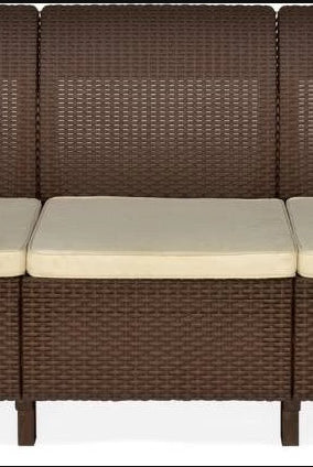 Nilkamal Goa Sofa Three, Two, One Seater & Complete Sofa Set (Season Rust Brown) | HOMEGENIC.