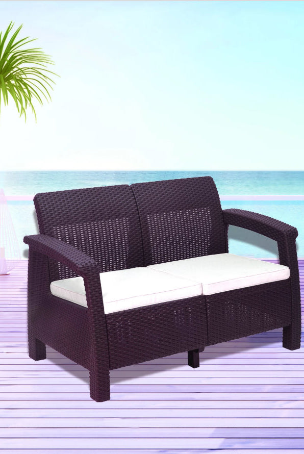 Nilkamal Goa Sofa Three, Two, One Seater & Complete Sofa Set (Season Rust Brown) | HOMEGENIC.