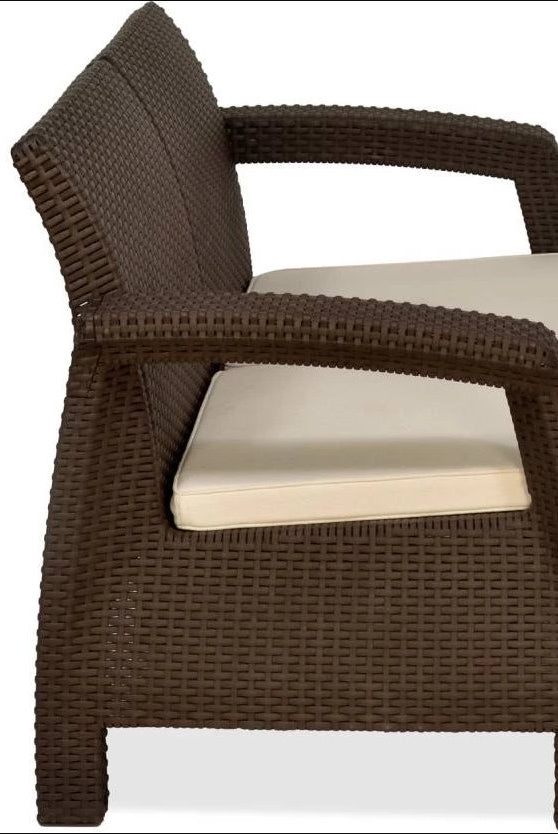 Nilkamal Goa Sofa Three, Two, One Seater & Complete Sofa Set (Season Rust Brown) | HOMEGENIC.