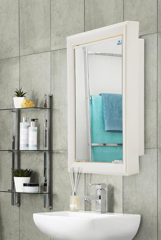 Nilkamal Gem Plastic Cabinet With Mirror | HOMEGENIC.