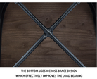 Replica Tolix Metal Bistro Dining Chair With Wood Top | HOMEGENIC.