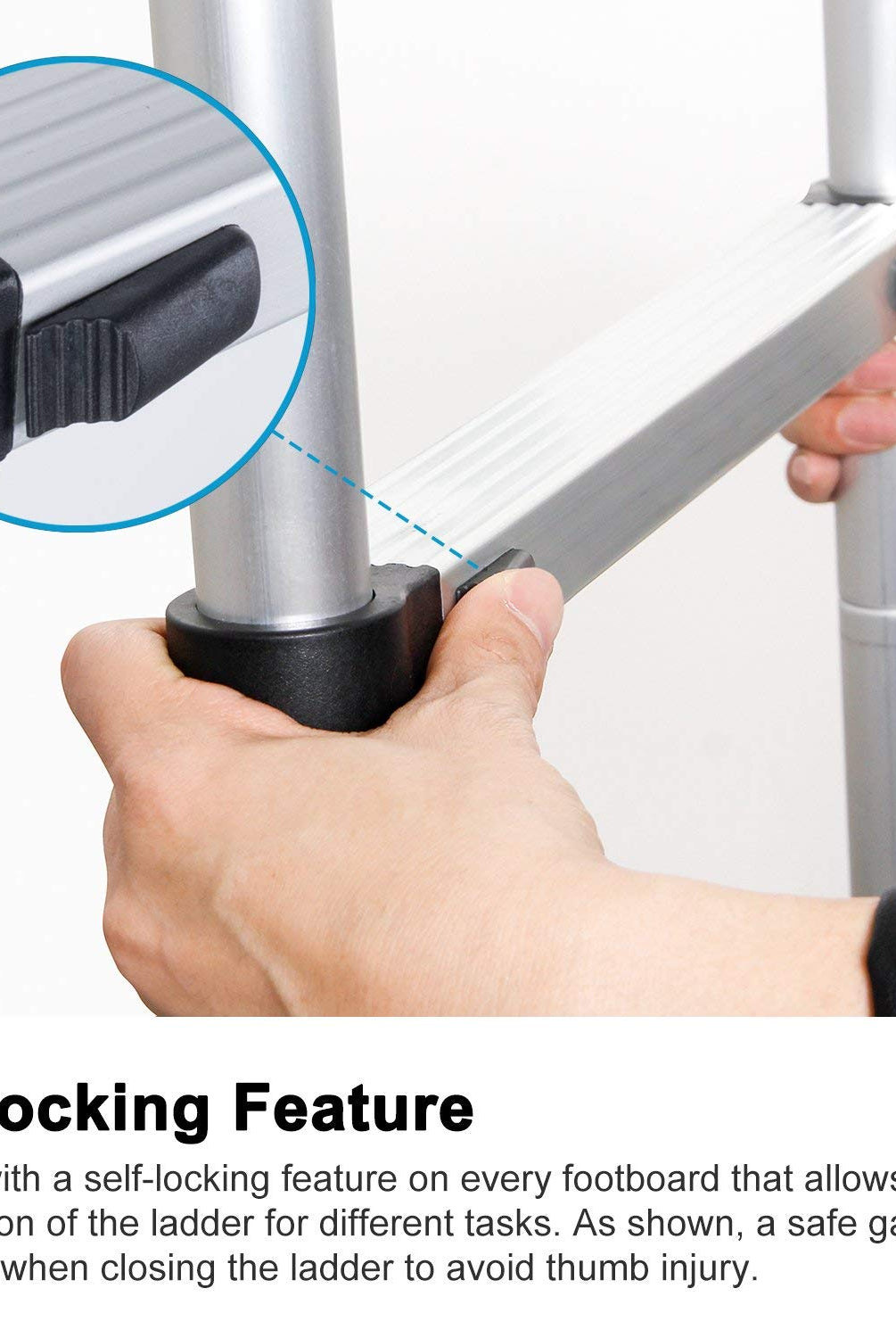 Homegenic Telescopic Folding Aluminium Ladder | HOMEGENIC.