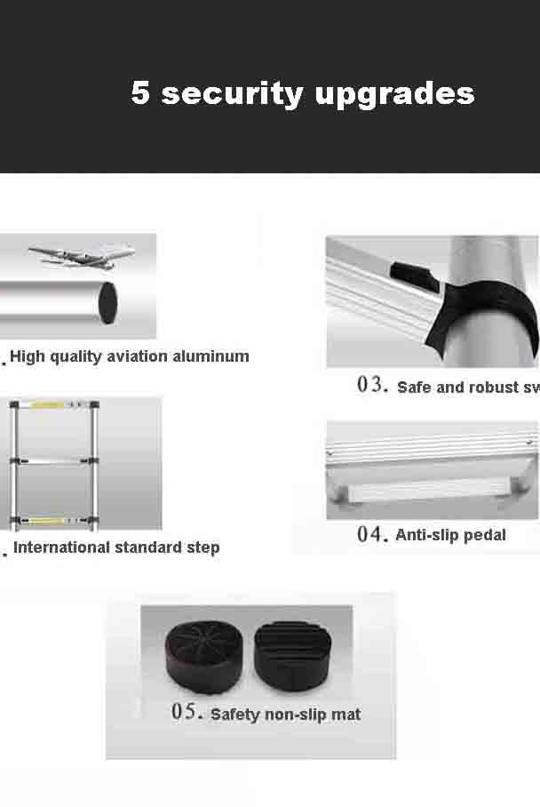 Homegenic Telescopic Folding Aluminium Ladder | HOMEGENIC.