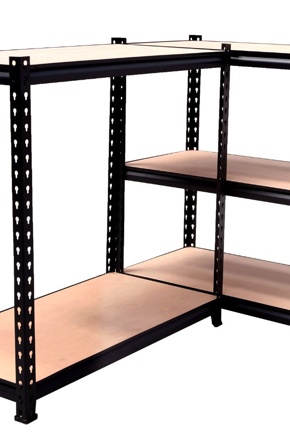 Homegenic Boltless Multi Purpose Adjustable Rack with Laminated Engineered Wood Shelves | HOMEGENIC.