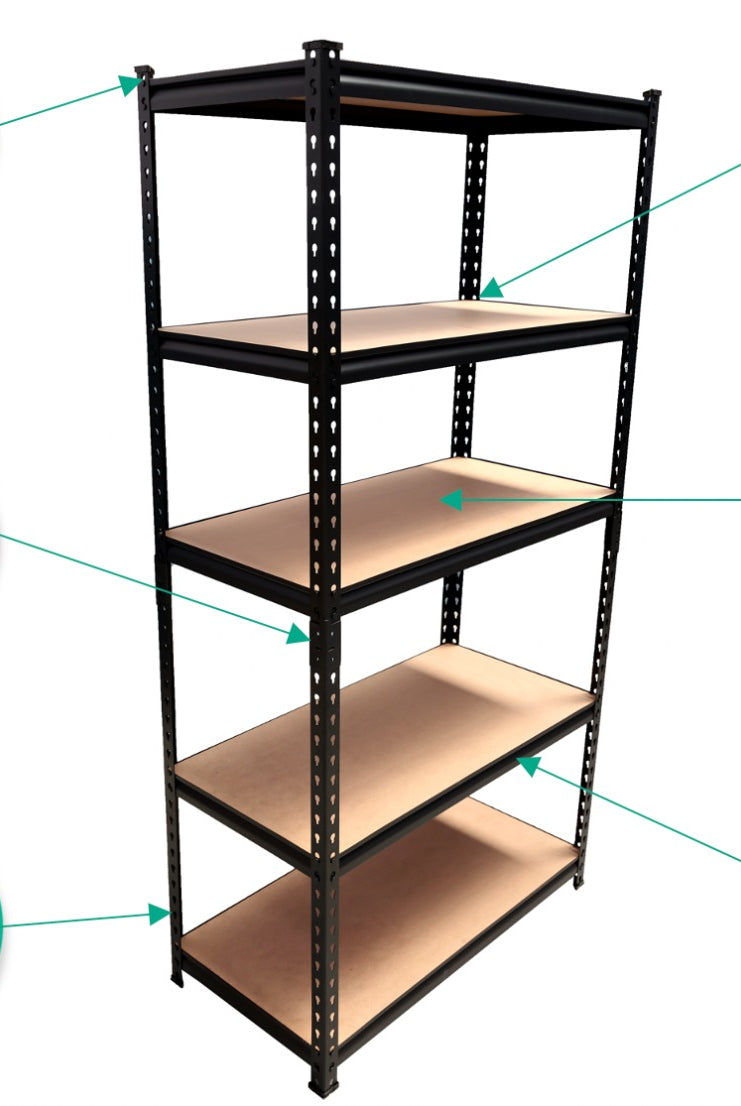Homegenic Boltless Multi Purpose Adjustable Rack with Laminated Engineered Wood Shelves | HOMEGENIC.
