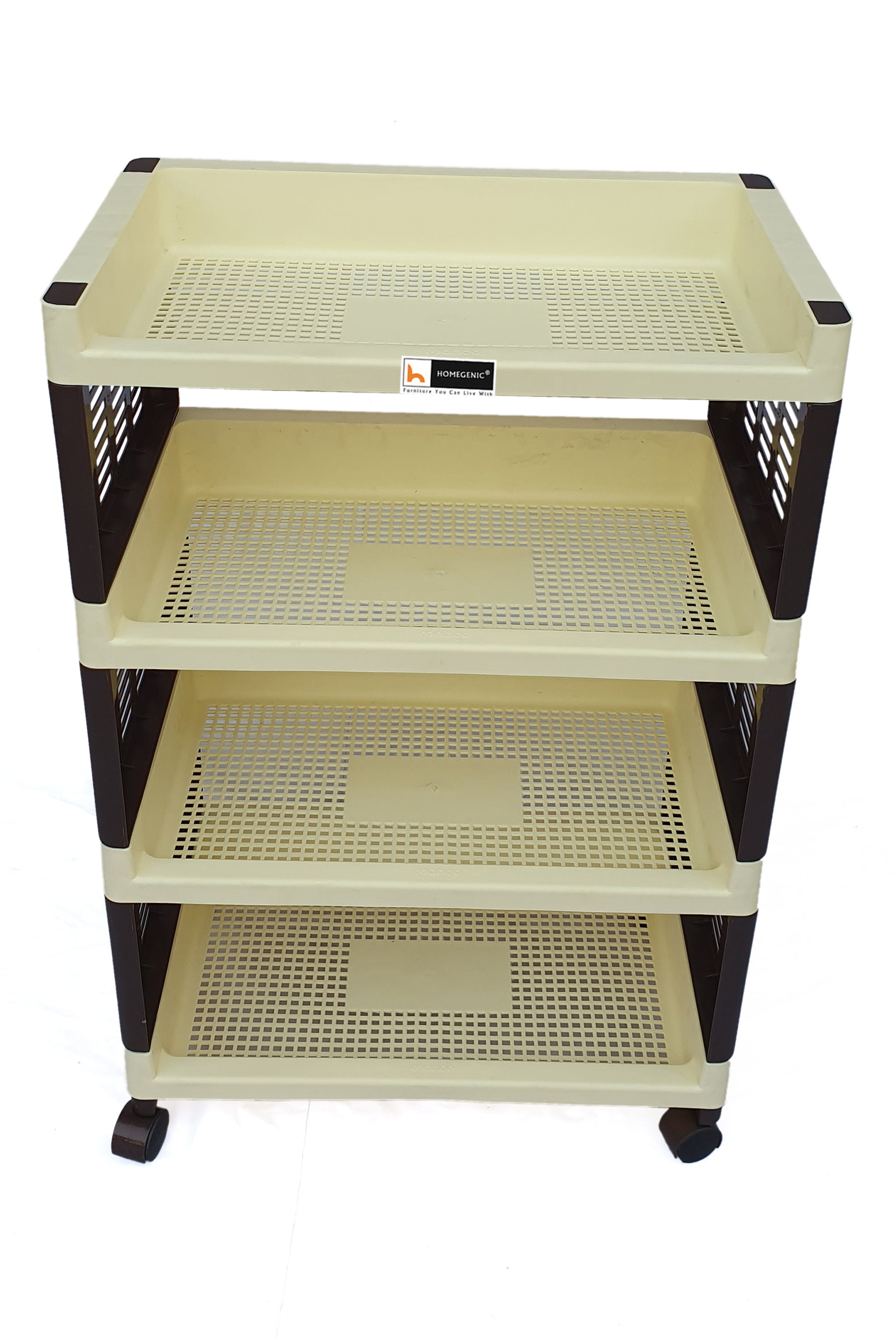 Homegenic Multipurpose Trolly Racks Big 4 shelves with Wheels | HOMEGENIC.