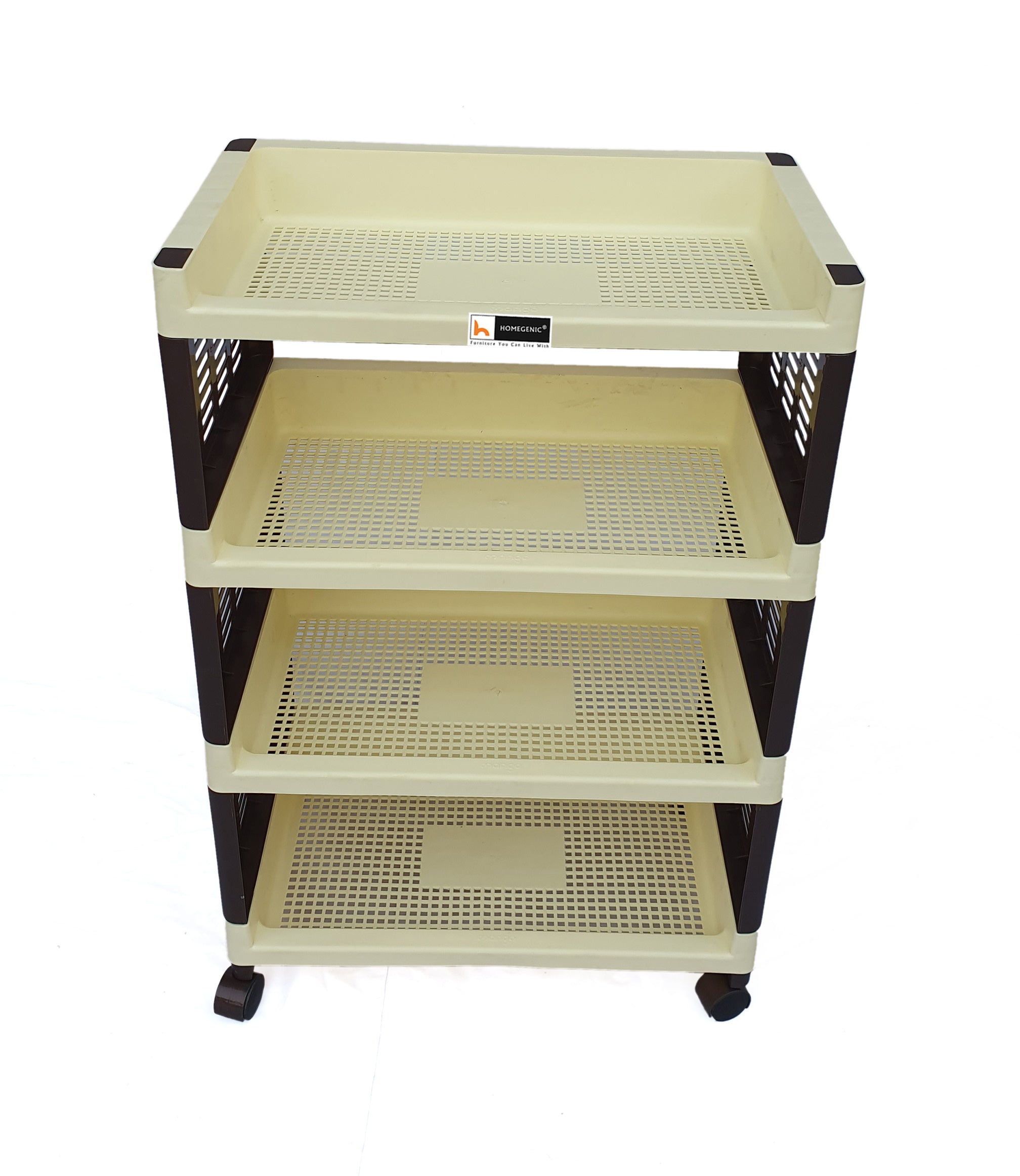 Homegenic Multipurpose Trolly Racks Big 4 shelves with Wheels | HOMEGENIC.