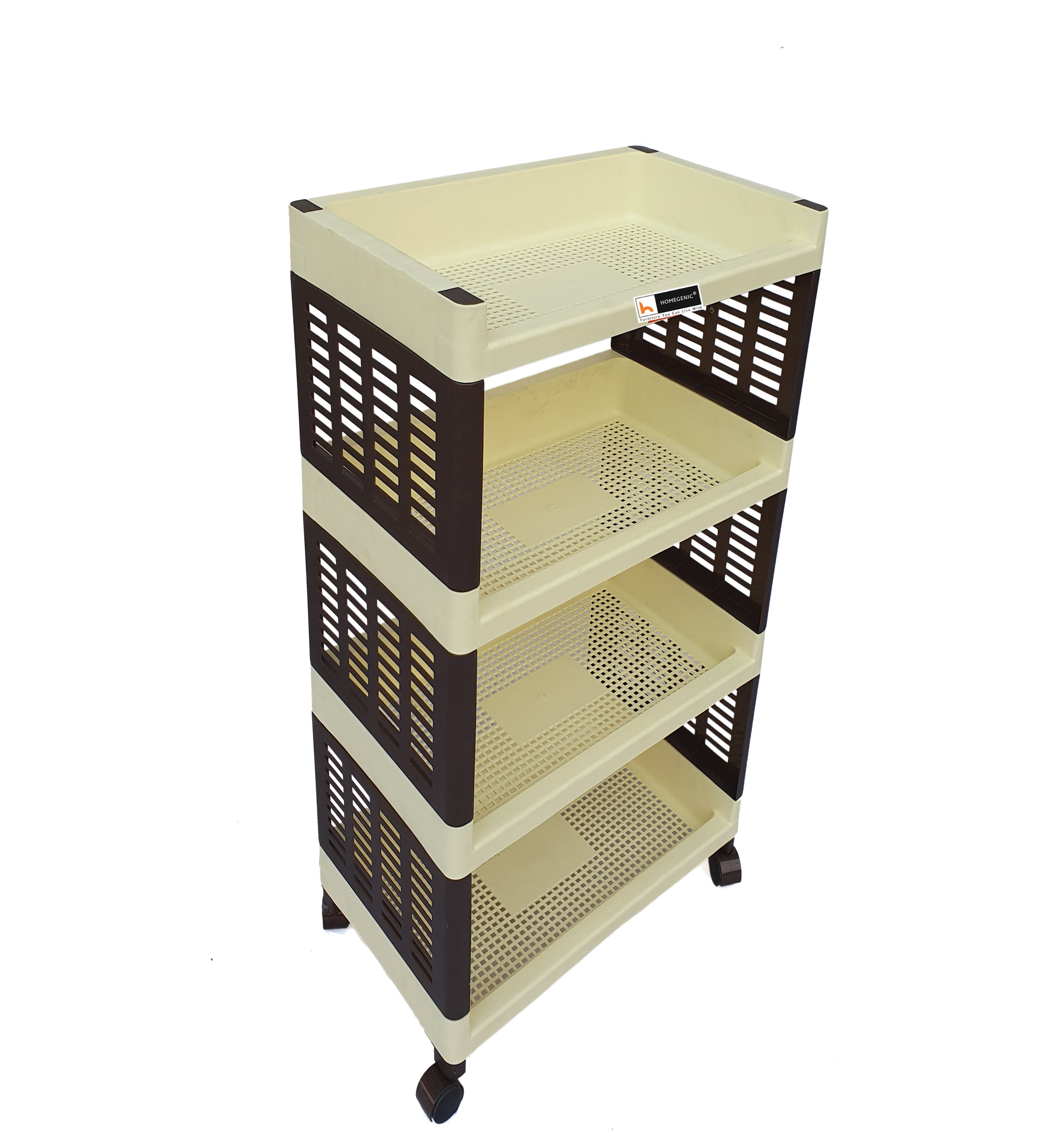 Homegenic Multipurpose Trolly Racks Big 4 shelves with Wheels | HOMEGENIC.