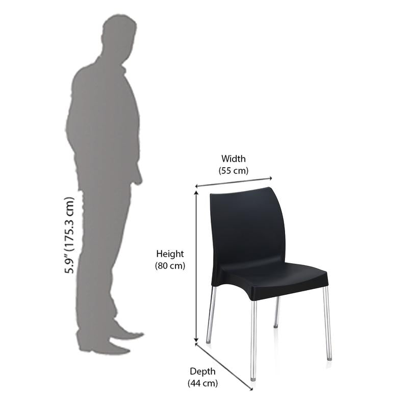 Nilkamal Novella 07 SS Chairs | HOMEGENIC.