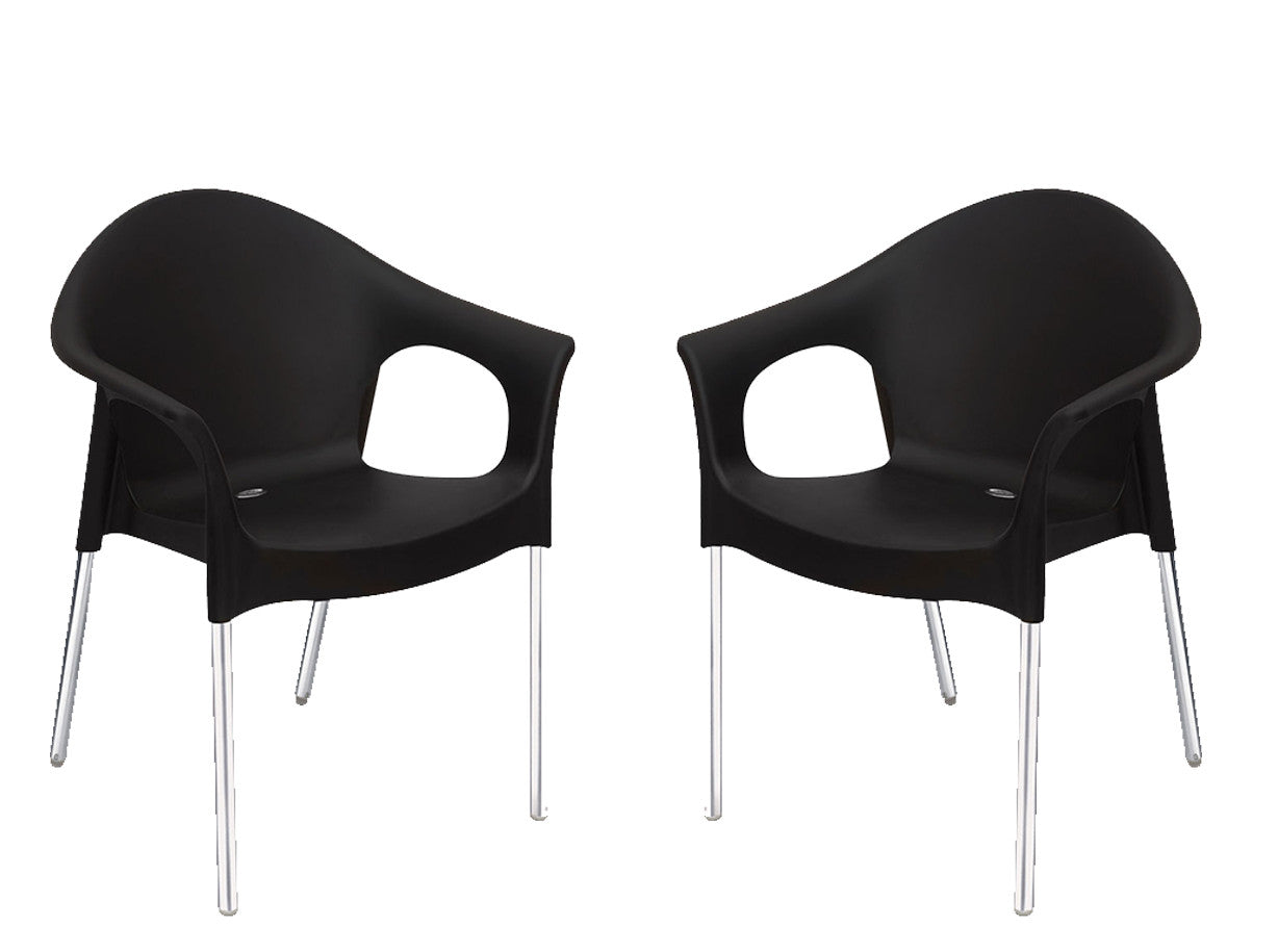 Nilkamal Novella 09 Chair (Iron Black) | HOMEGENIC.