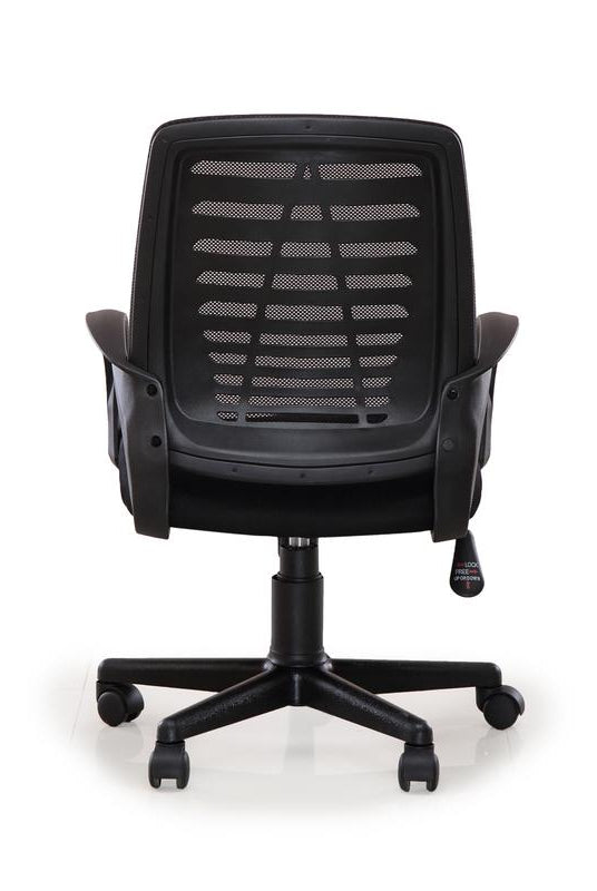 Nilkamal Elantra Mid Back Chair (Black) | HOMEGENIC.