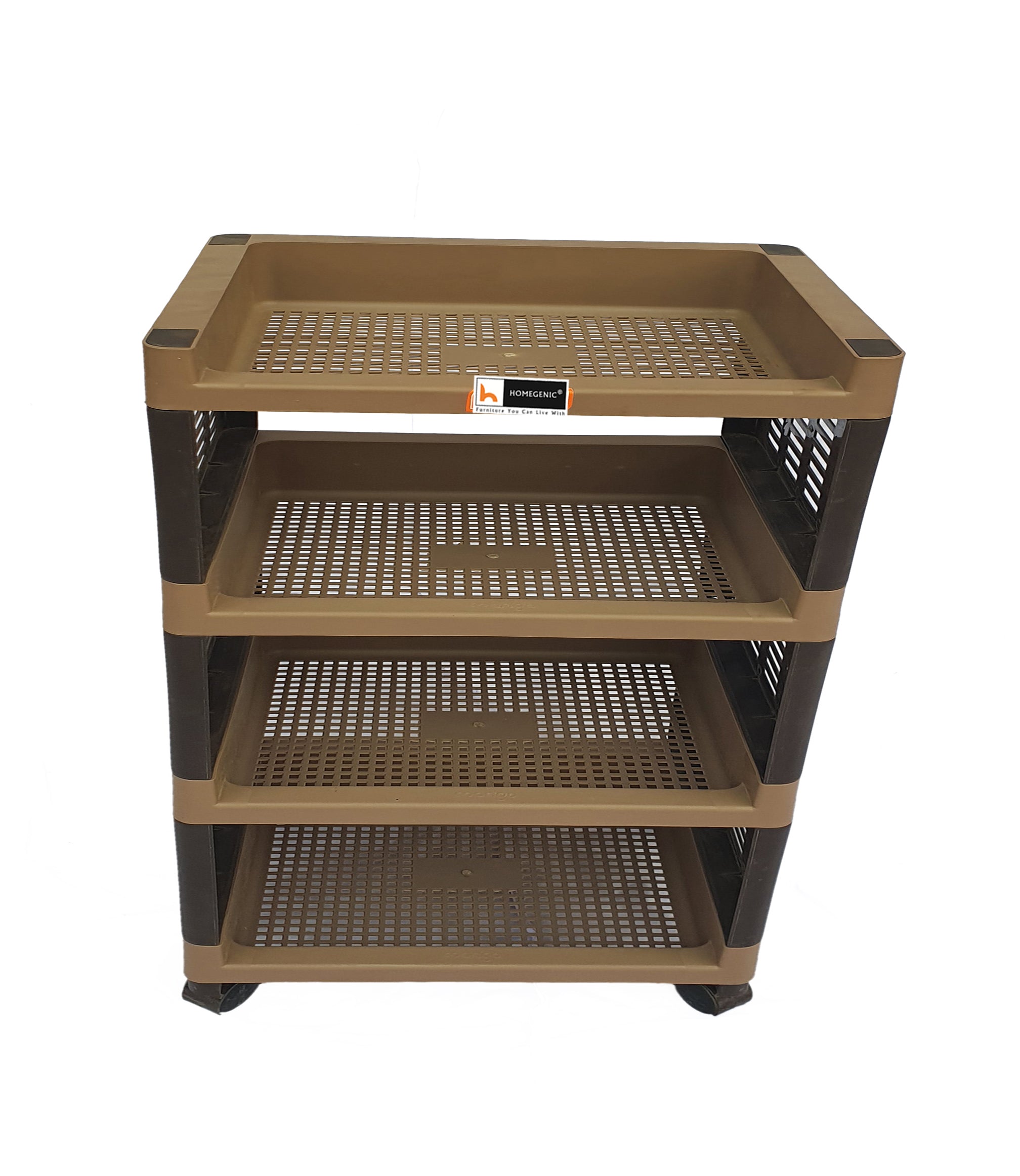 Homegenic Multipurpose Trolly Racks Big 4 shelves with Wheels | HOMEGENIC.