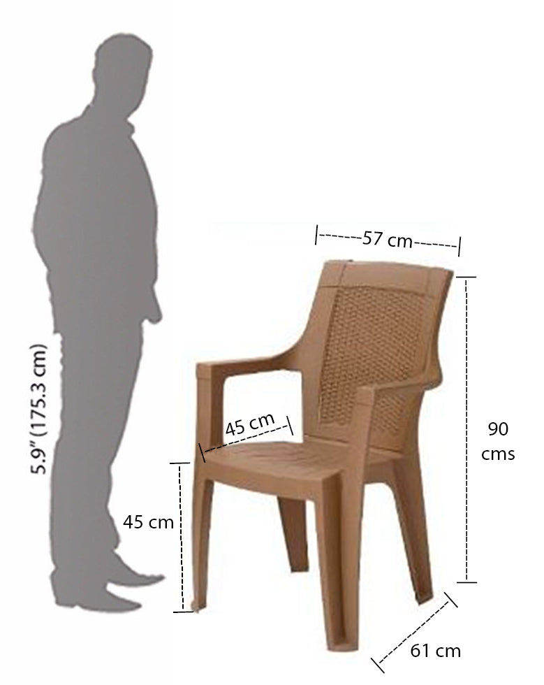 Nilkamal Mystique High Back Chair with Arm (RDB) | HOMEGENIC.