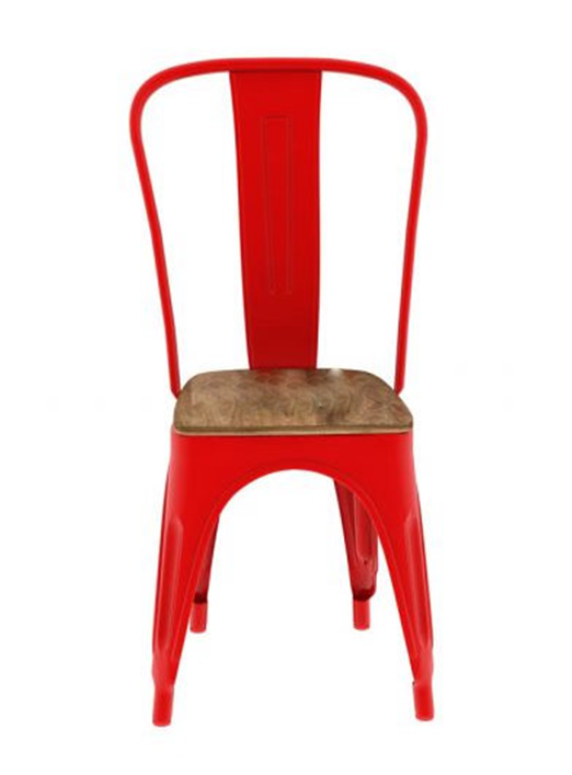 Replica Tolix Metal Bistro Dining Chair With Wood Top | HOMEGENIC.
