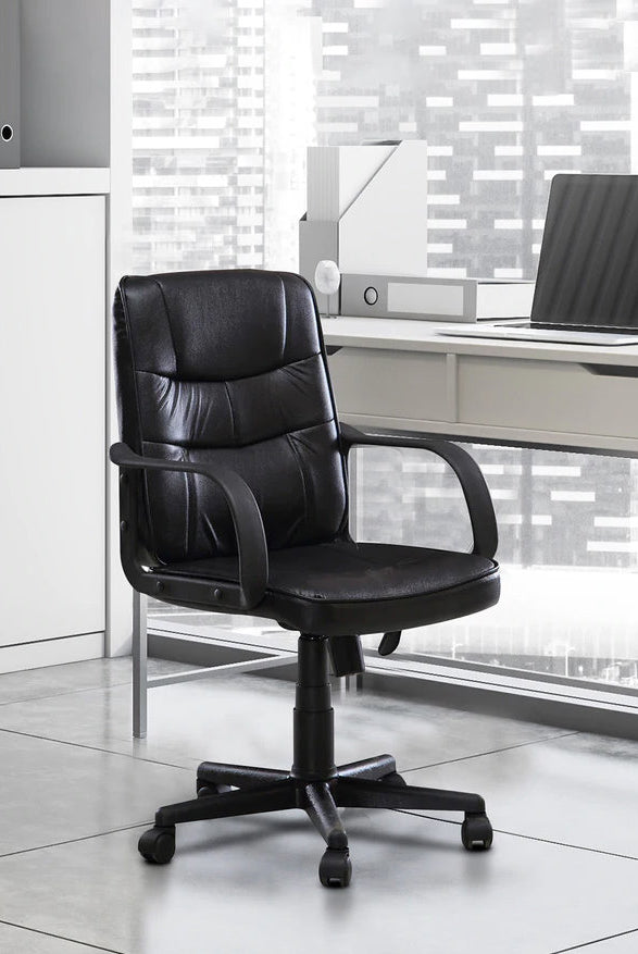 Nilkamal Slovenia Mid Back Office Chair (Black) | HOMEGENIC.