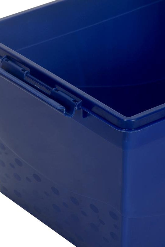 Nilkamal Stackable Storage Box 50 Ltr with Wheels (Blue & Red) | HOMEGENIC.