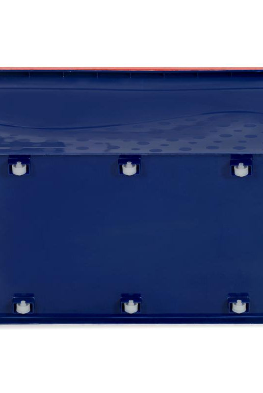 Nilkamal Stackable Storage Box 50 Ltr with Wheels (Blue & Red) | HOMEGENIC.