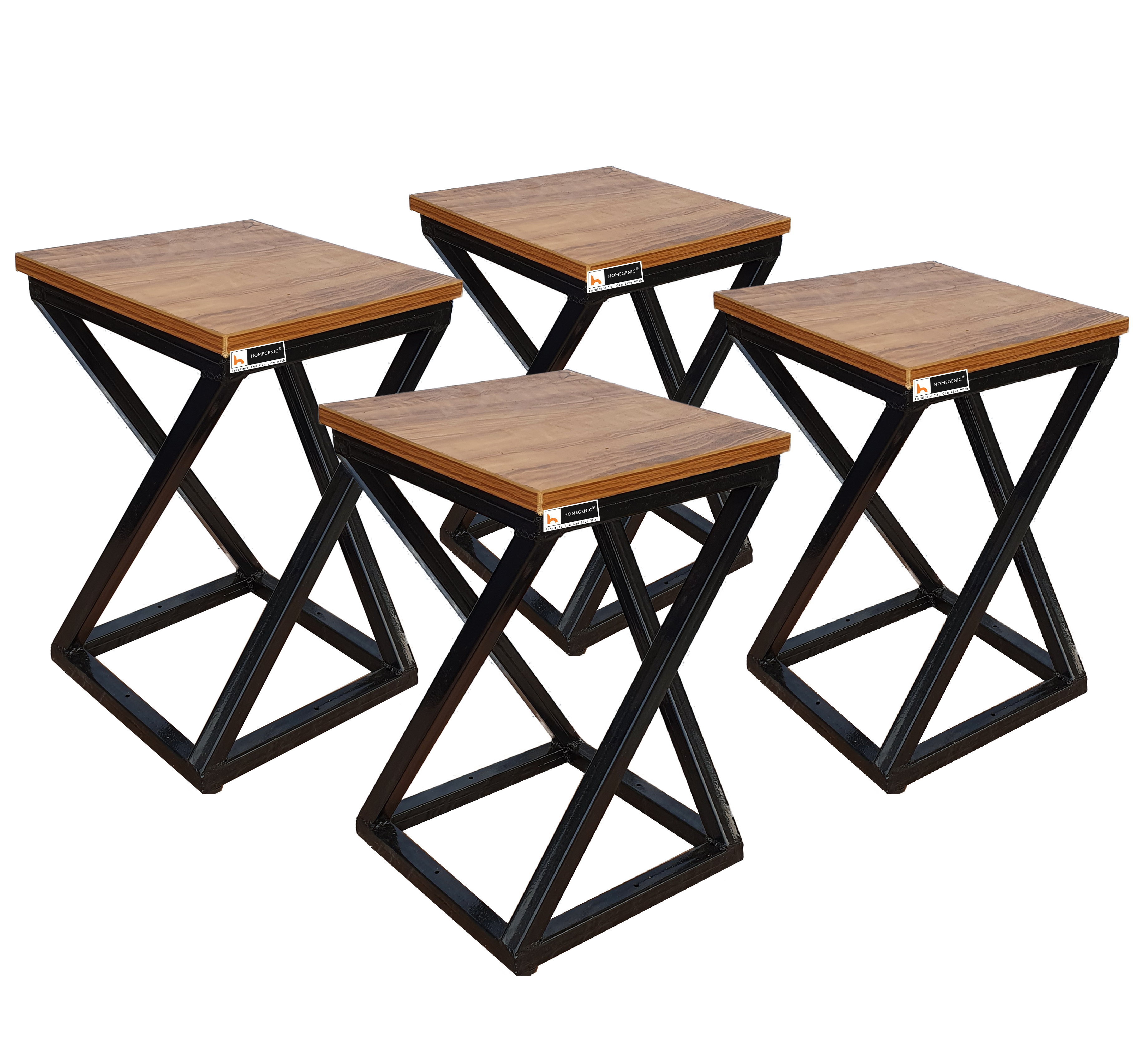 Homegenic Z Metal Stool for Kitchen/Office/Bar | HOMEGENIC.