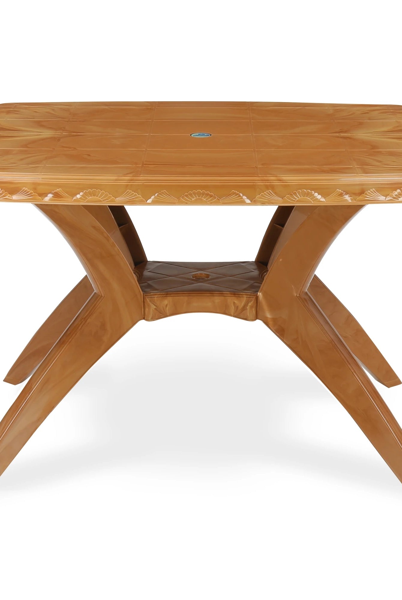 Nilkamal Shahenshah Kross Leg Dining Table Set with 4 Chairs | HOMEGENIC.