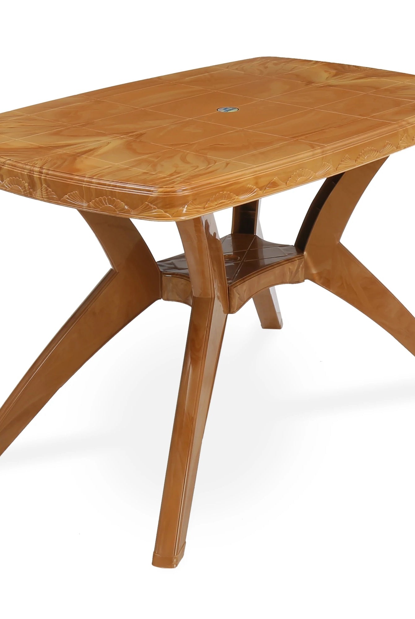 Nilkamal Shahenshah Kross Leg Dining Table Set with 4 Chairs | HOMEGENIC.