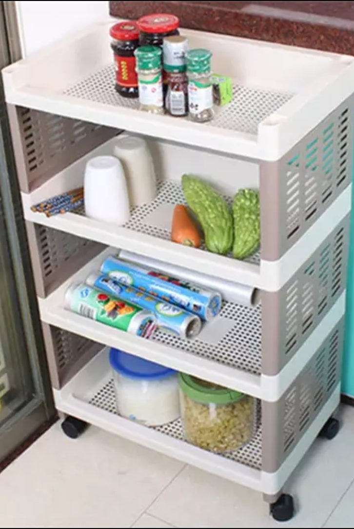 Homegenic Multipurpose Trolly Racks Big 4 shelves with Wheels | HOMEGENIC.