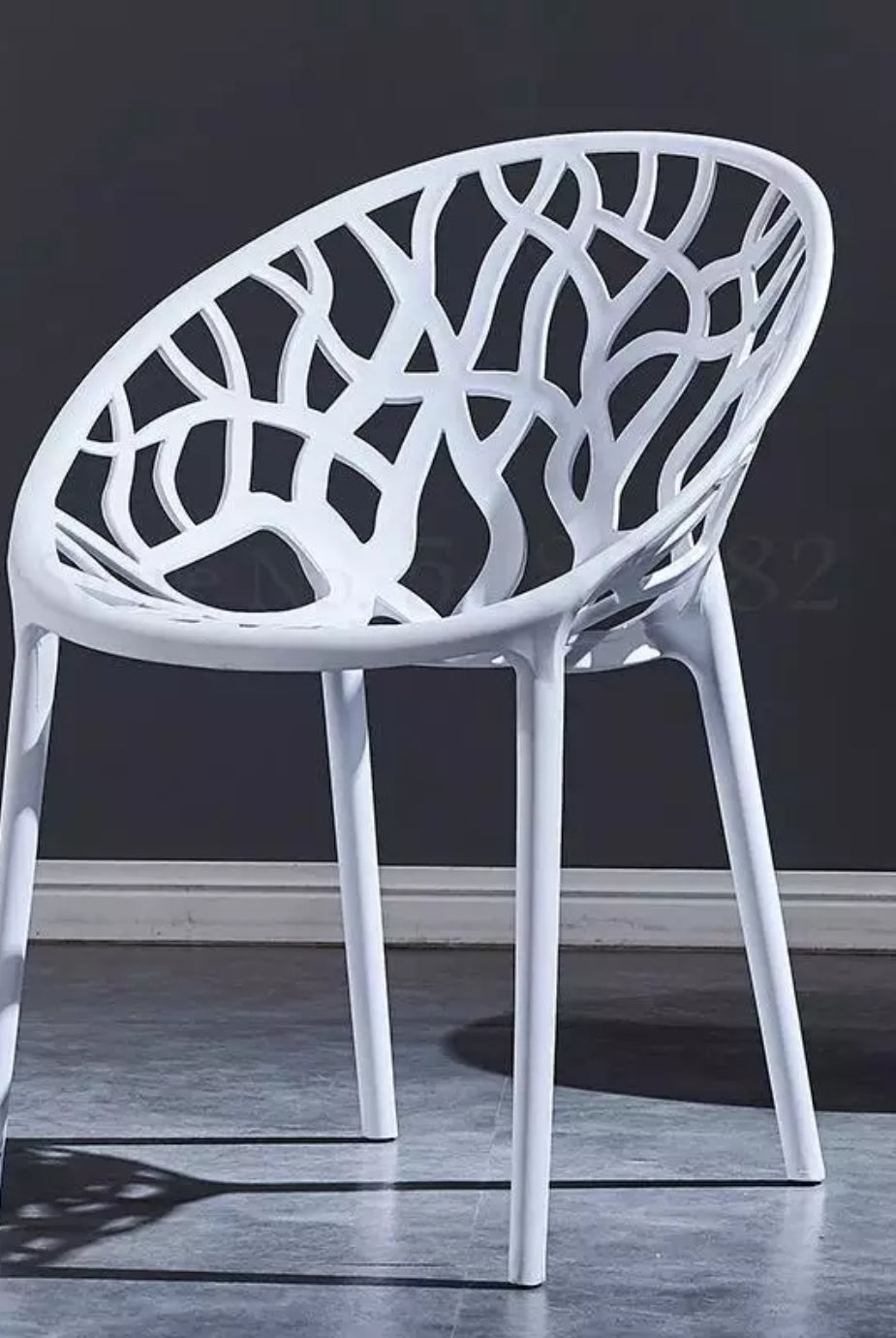 Nilkamal Crystal PP Chairs (White Color) | HOMEGENIC.