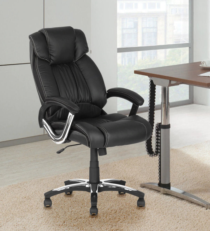 Nilkamal Trenvi High Back Office Chair (Black) | HOMEGENIC.