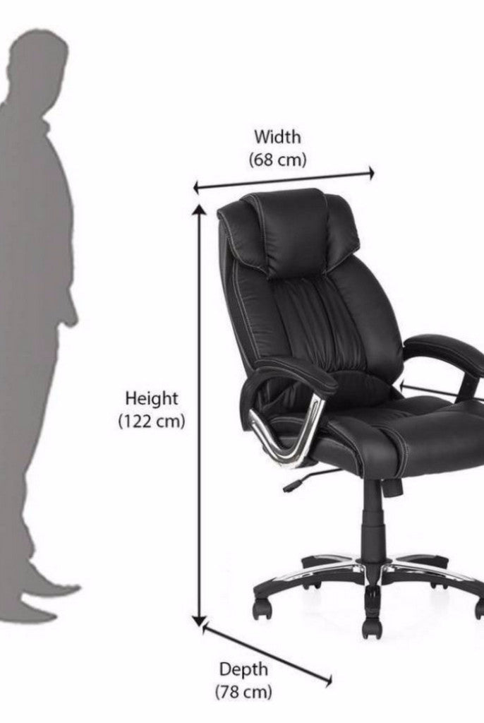 Nilkamal Trenvi High Back Office Chair (Black) | HOMEGENIC.