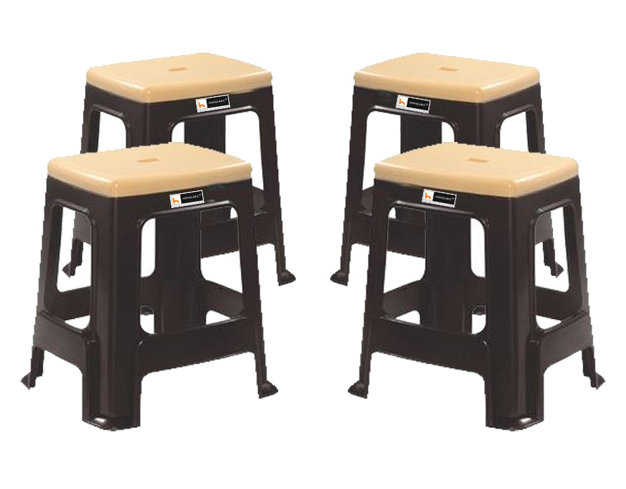 Nilkamal Plastic Stool STL23 Duo Color | HOMEGENIC.