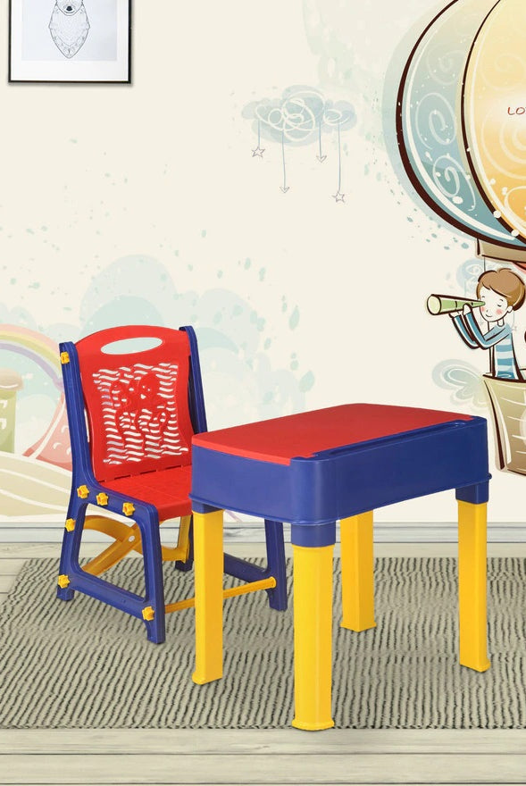 Nilkamal Apple Junior Study Set - Red And Blue | HOMEGENIC.