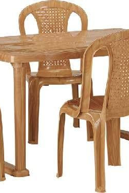 Nilkamal Shahenshah Dining Table Set with 4 Chairs | HOMEGENIC.