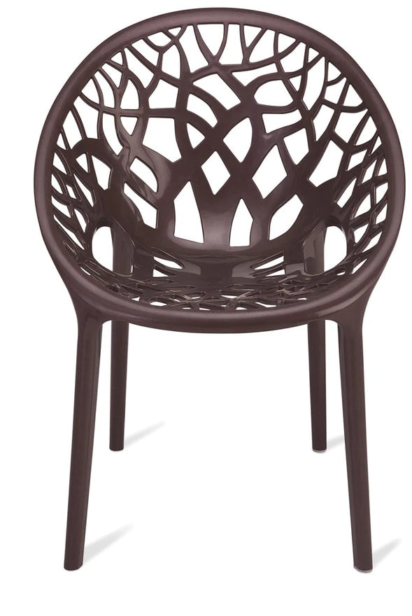 Nilkamal Crystal PP Chairs (Weather Brown Color) | HOMEGENIC.