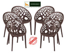 Nilkamal Crystal PP Chairs (Weather Brown Color) | HOMEGENIC.