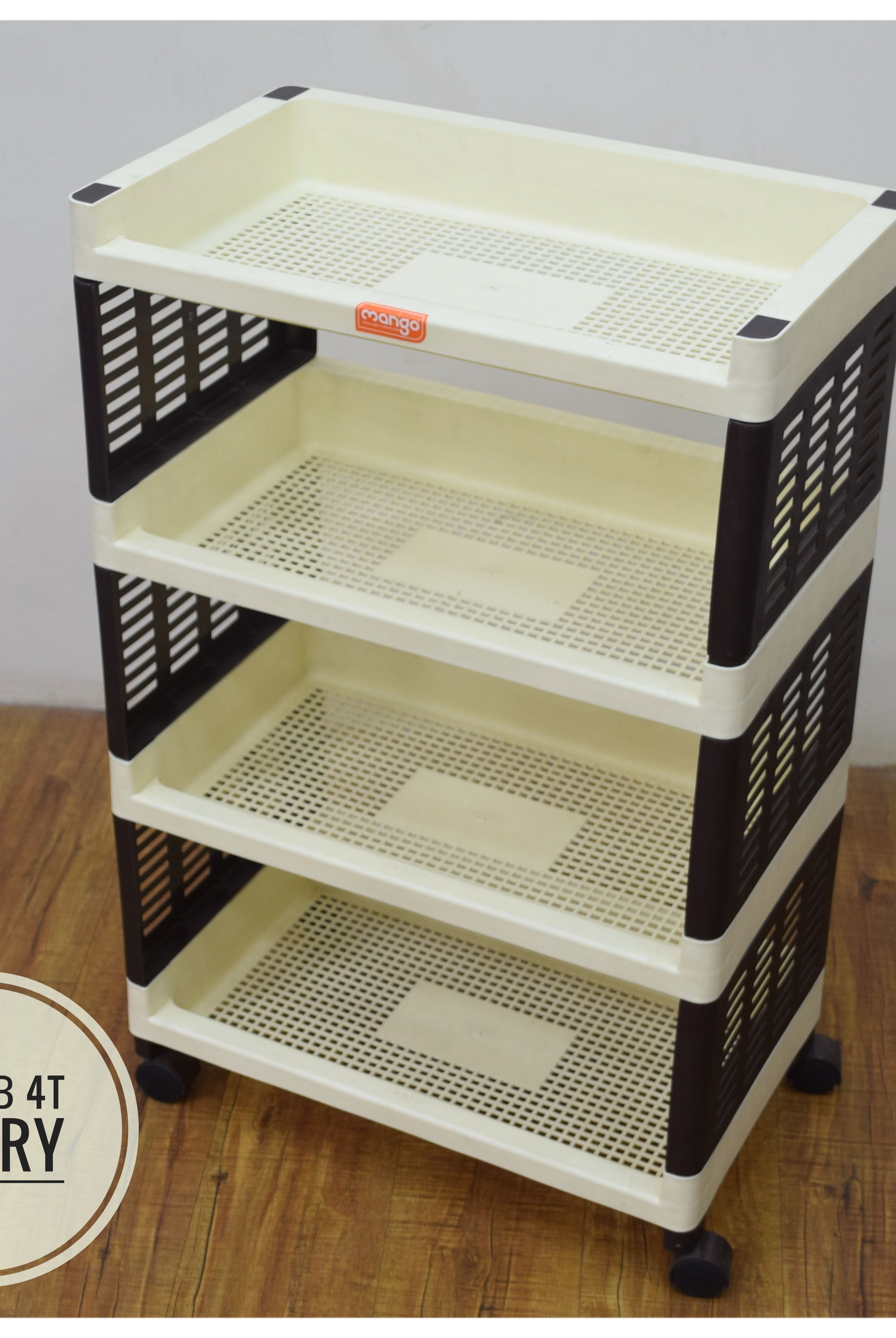 Homegenic Multipurpose Trolly Racks Big 4 shelves with Wheels | HOMEGENIC.