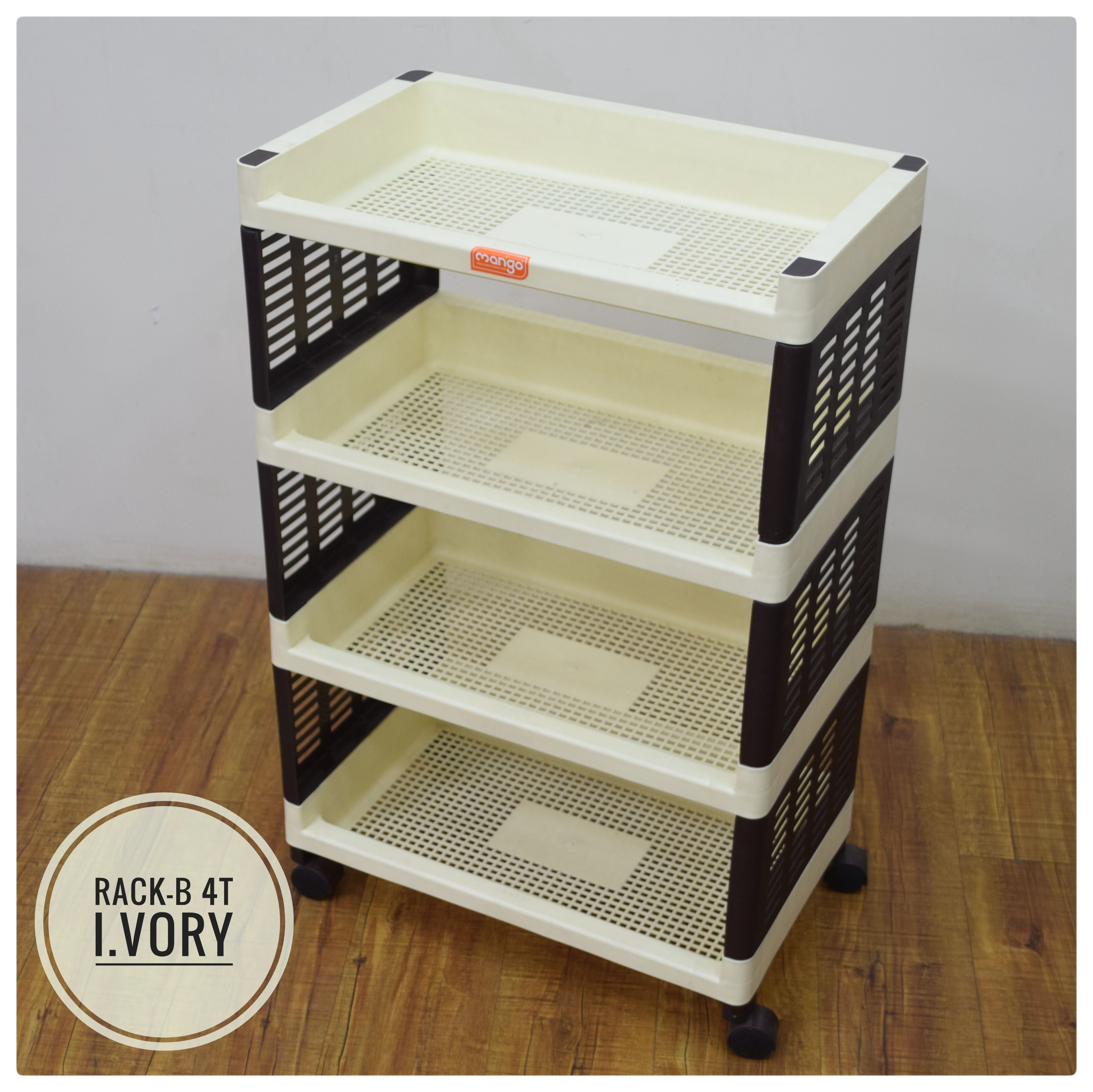Homegenic Multipurpose Trolly Racks Big 4 shelves with Wheels | HOMEGENIC.