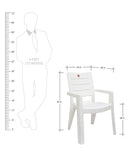 Premium Chair & Table 4+1 (Milky White) | HOMEGENIC.