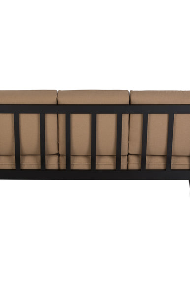Nilkamal Wooden With Fabric Manhattan Sofa Set 3+1+1 (Cappuccino) Without Coffee Table By Homegenic® | HOMEGENIC.