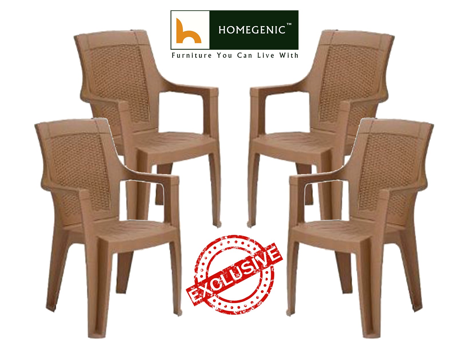 Nilkamal Mystique High Back Chair with Arm (RDB) | HOMEGENIC.