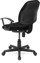Nilkamal Mars Mid Back Ergonomic Fabric Chair (Black) | HOMEGENIC.