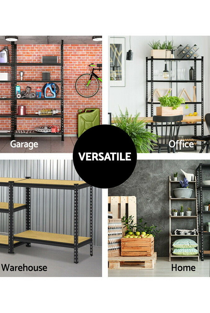 Homegenic Boltless Multi Purpose Adjustable Rack with Laminated Engineered Wood Shelves | HOMEGENIC.