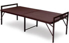 Supreme Smart Folding Bed for Guest with Powder Coating Paint (Brown) | HOMEGENIC.