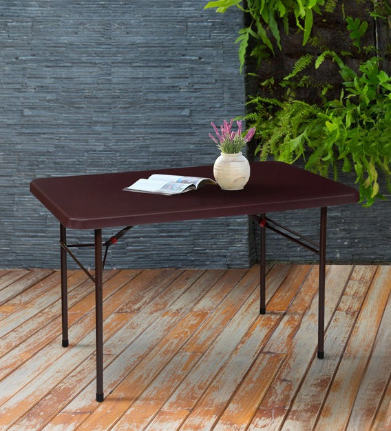 Supreme Swiss Blow Mould Folding Table (4 Feet) | HOMEGENIC.