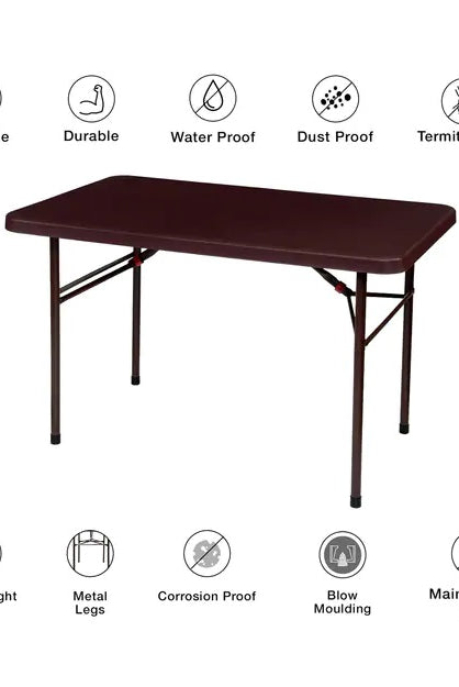Supreme Buffet Blow Moulded Folding Table (5 Feet) | HOMEGENIC.