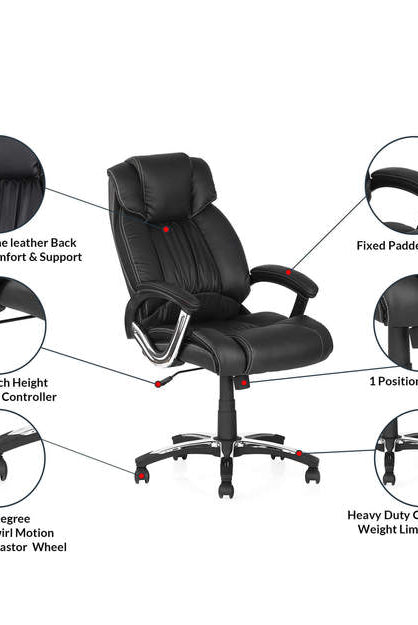 Nilkamal Trenvi High Back Office Chair (Black) | HOMEGENIC.