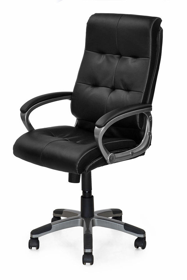 Nilkamal Veneto Office Chair (Black) with Laptop Stand Complimentary | HOMEGENIC.