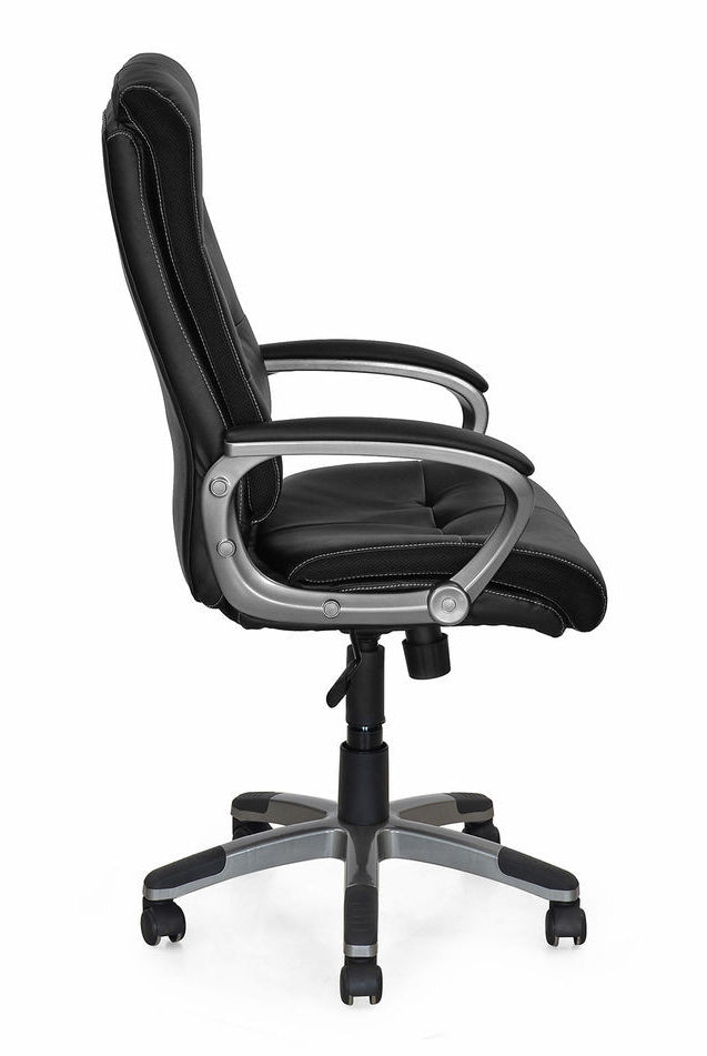 Nilkamal Veneto Office Chair (Black) with Laptop Stand Complimentary | HOMEGENIC.
