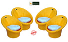 Nilkamal Tub Chair with Cushion- Set of 4 Chairs | HOMEGENIC.